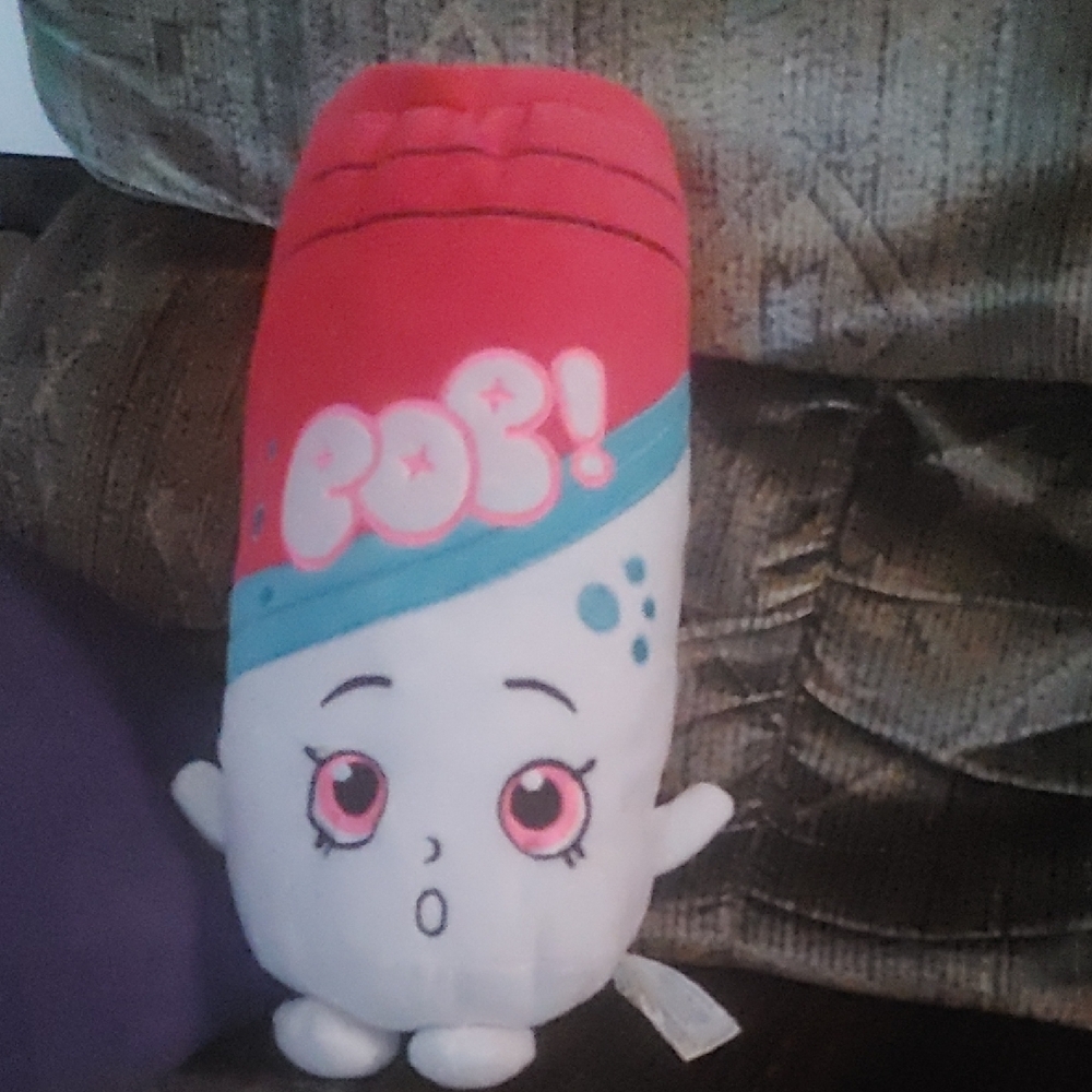 Shopkins Pop Can Red and White Stuffed Toy